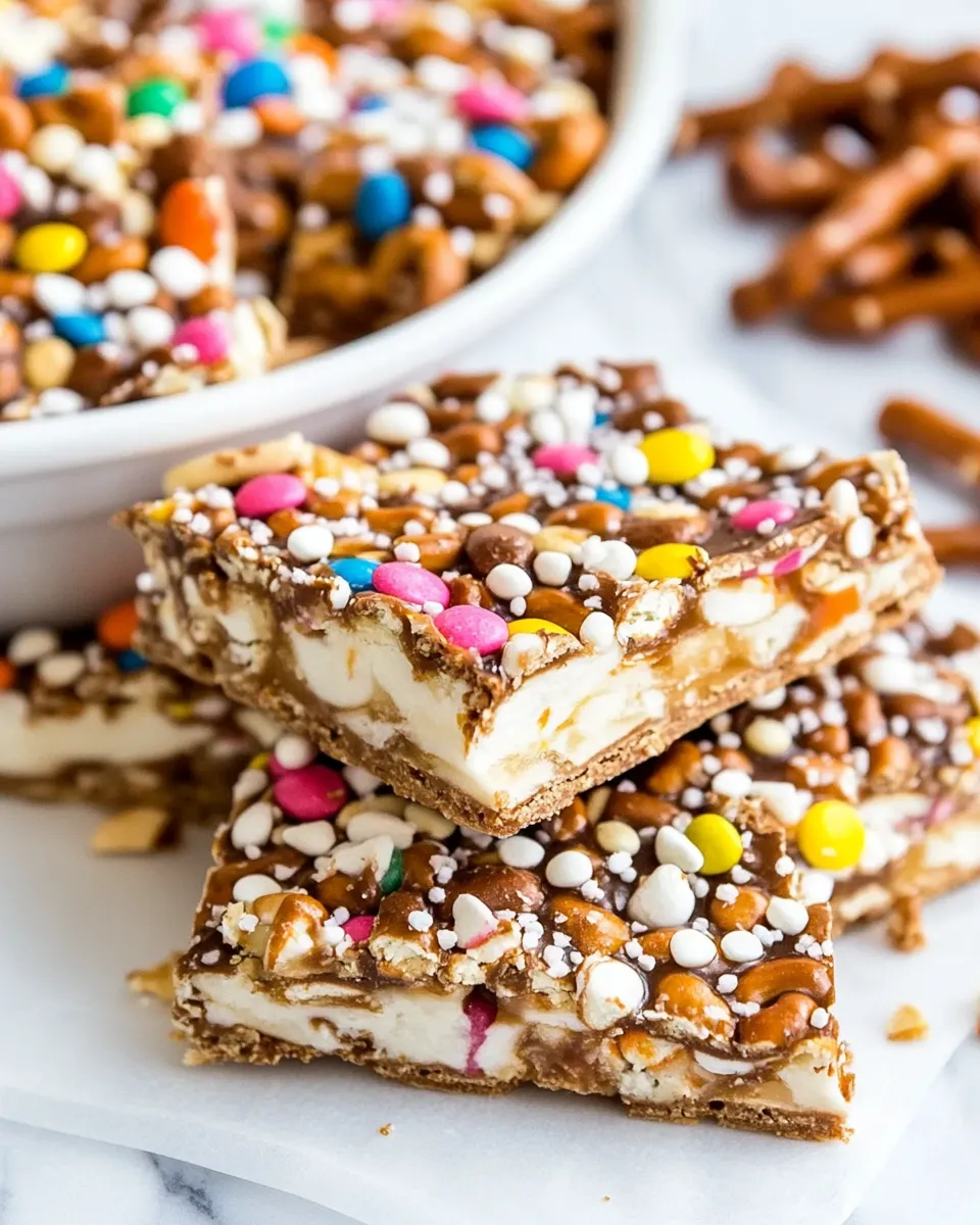 Homemade Pretzel Bark Candy photo