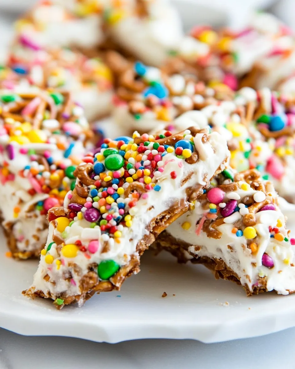 Easy Pretzel Bark Candy recipe photo