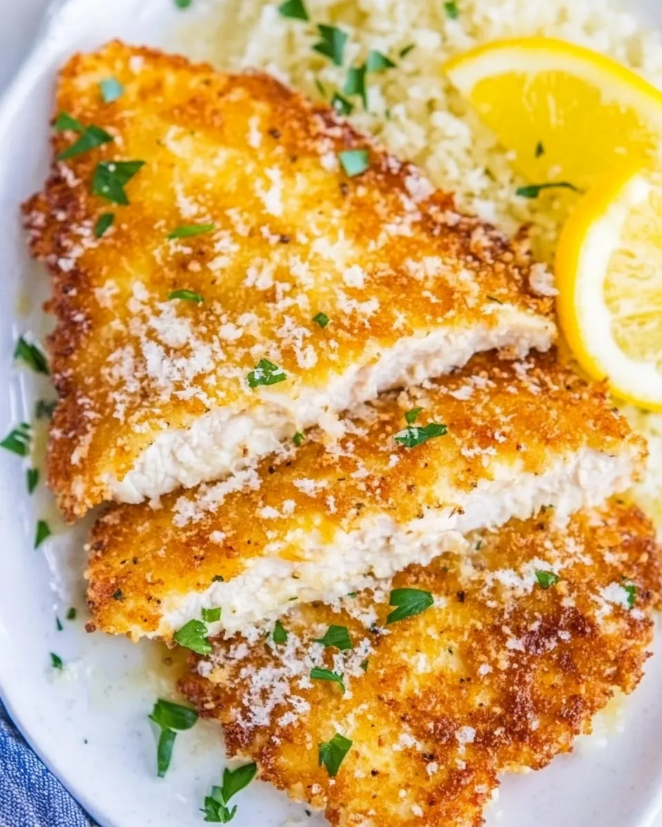 Savory Quick Parmesan Chicken dish photo