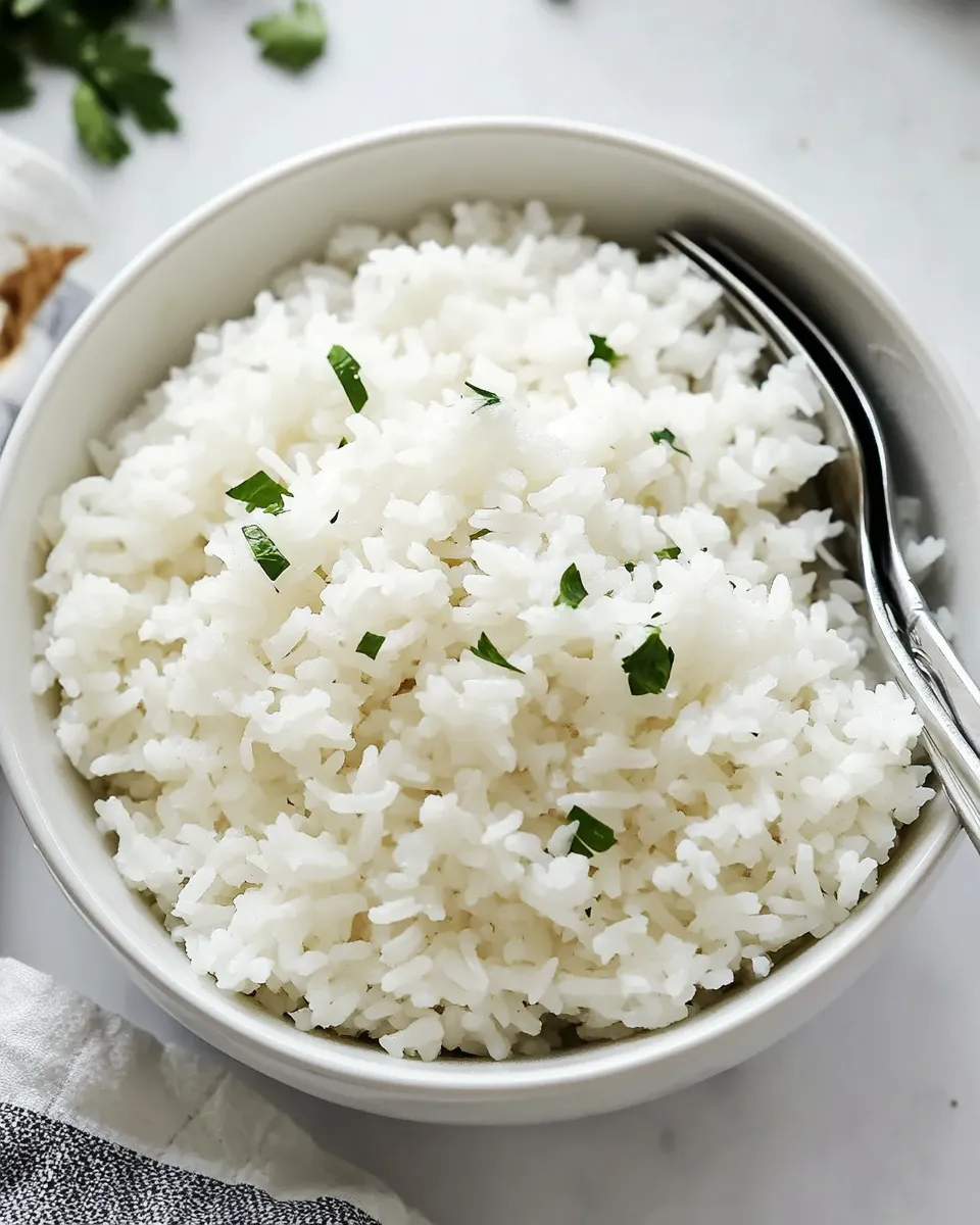 Homemade Quick and Easy Coconut Rice photo