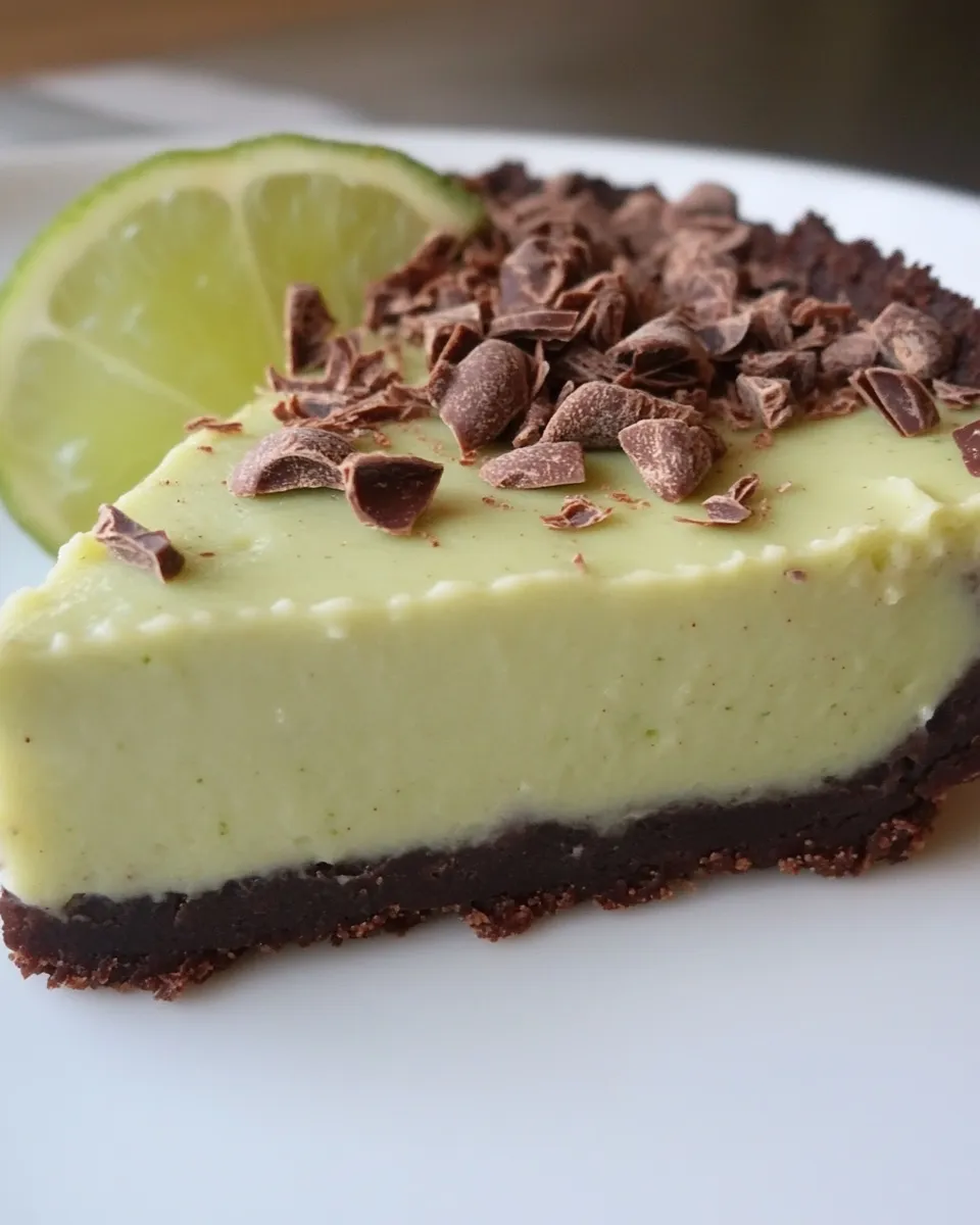 Delicious Raw Chocolate-Coated Key Lime Pie image
