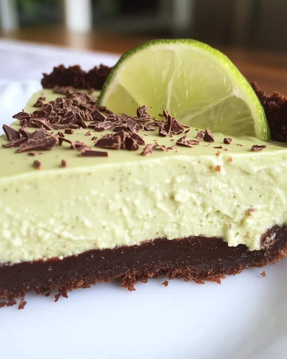 Healthy Raw Chocolate-Coated Key Lime Pie shot