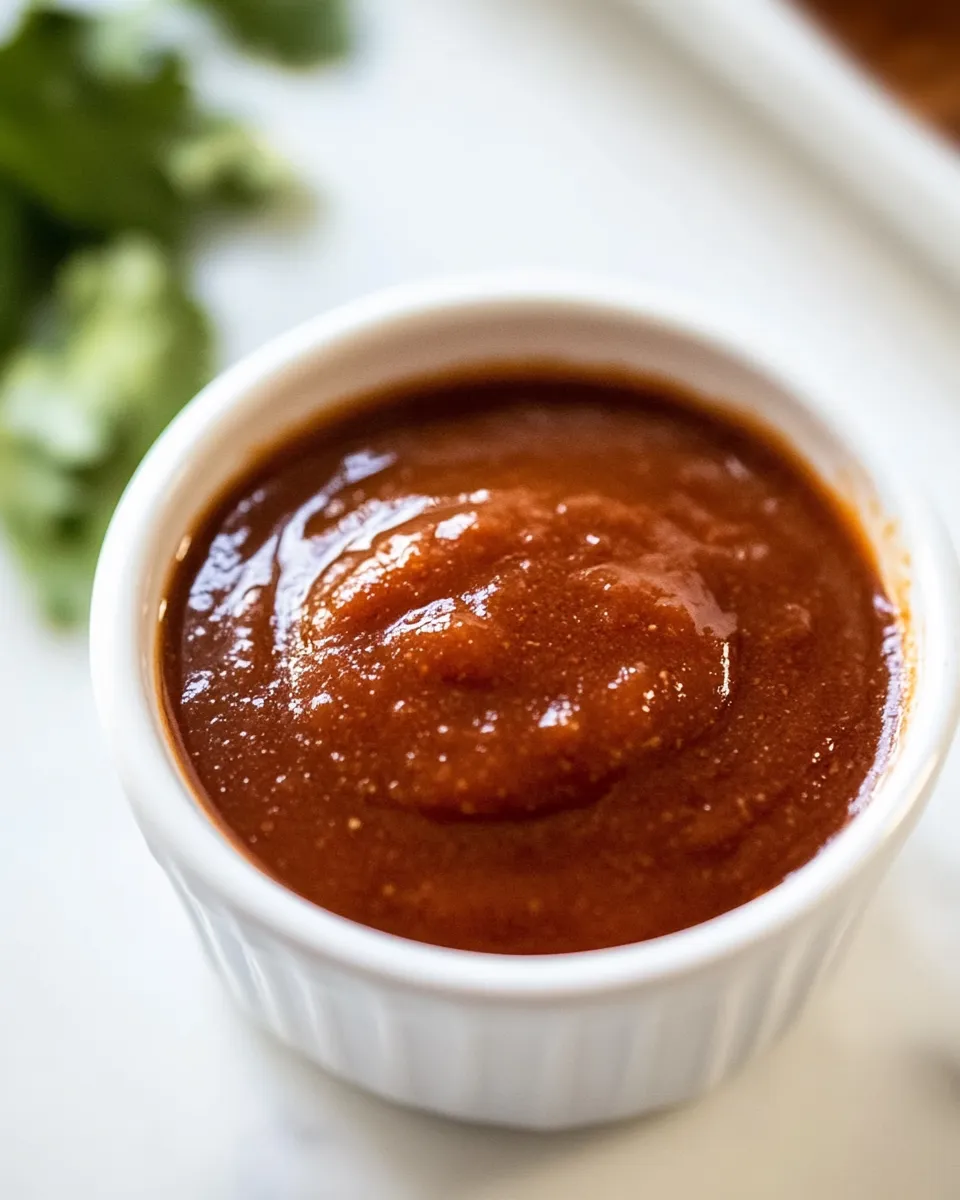 Delicious Red Enchilada Sauce shot