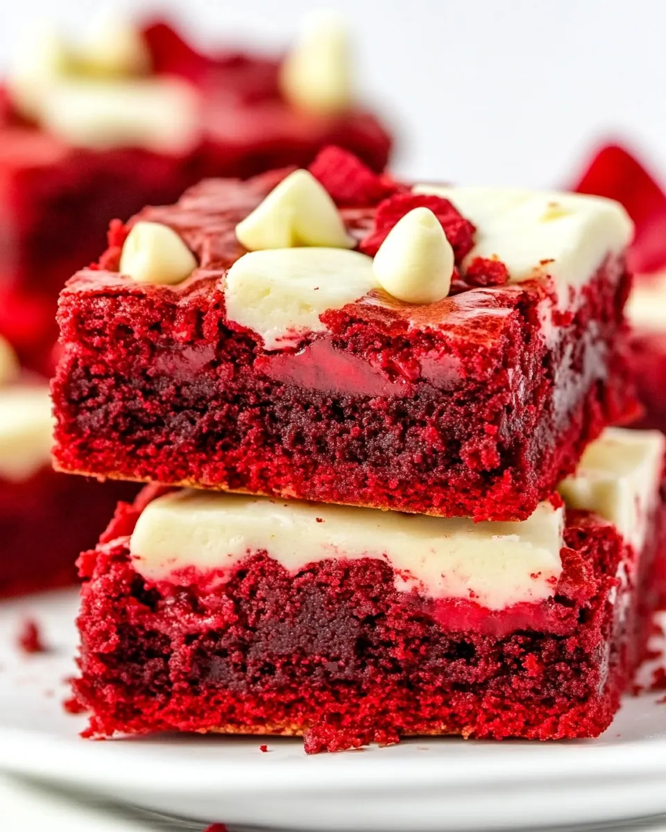 Homemade Red Velvet Brownies photo