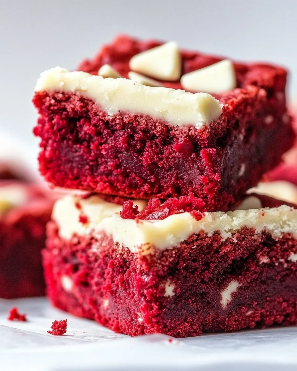 Delicious Red Velvet Brownies image