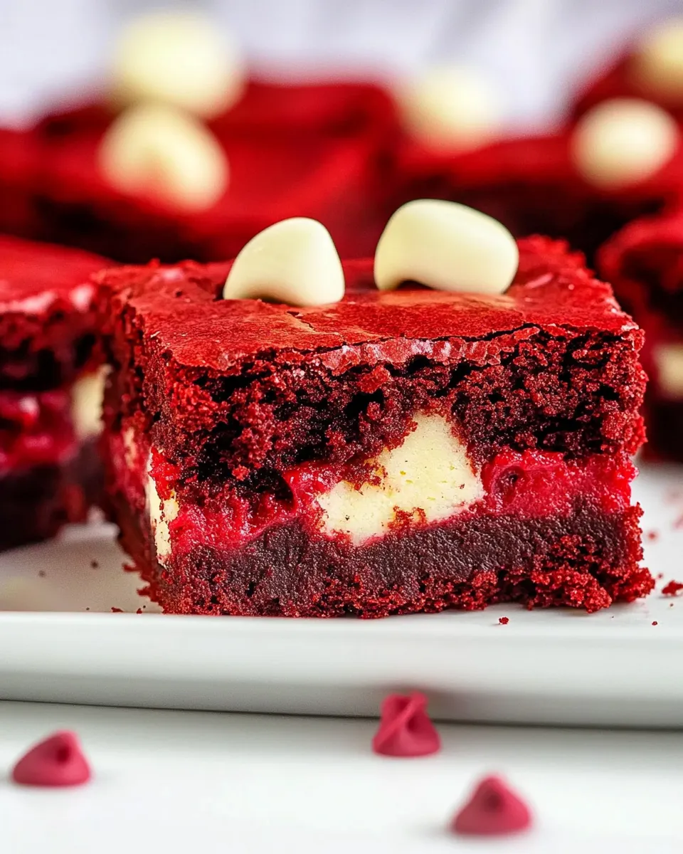 Easy Red Velvet Brownies recipe photo