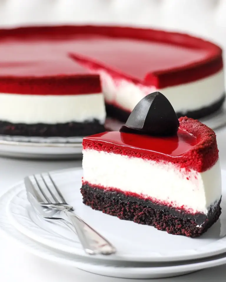 Homemade Red Velvet Cheesecake photo
