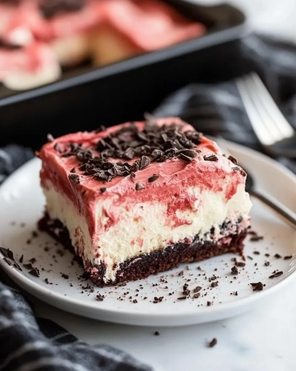 Classic Red Velvet Cheesecake Dessert Lasagna image