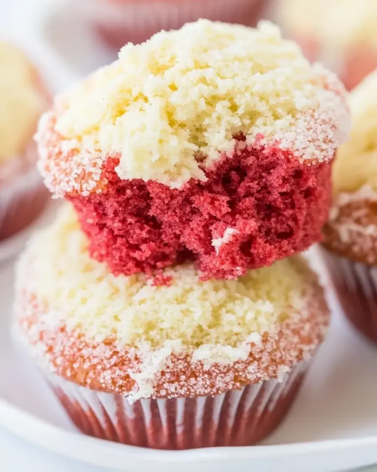 Homemade Red Velvet Cream Cheese Muffins photo