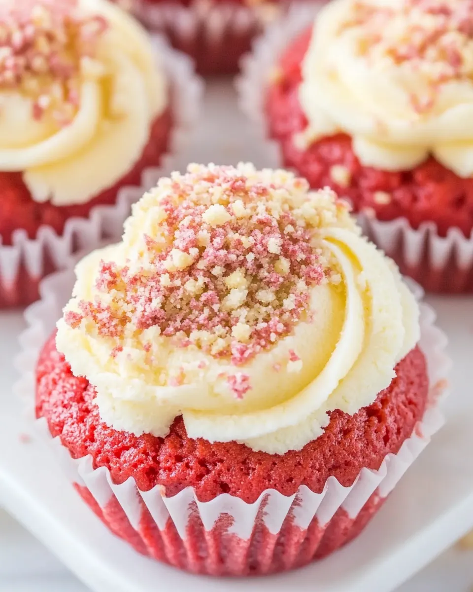 Easy Red Velvet Cream Cheese Muffins recipe photo