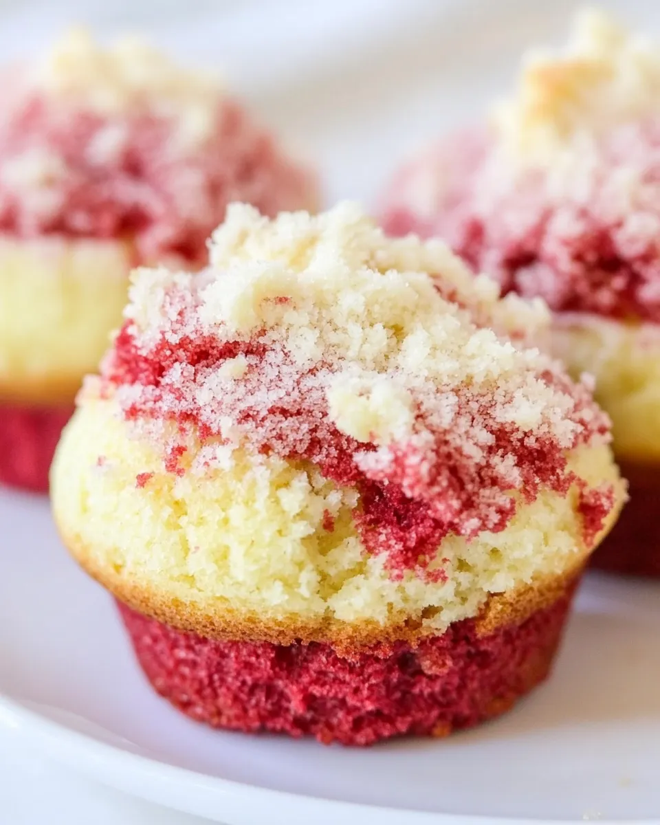 Delicious Red Velvet Cream Cheese Muffins shot