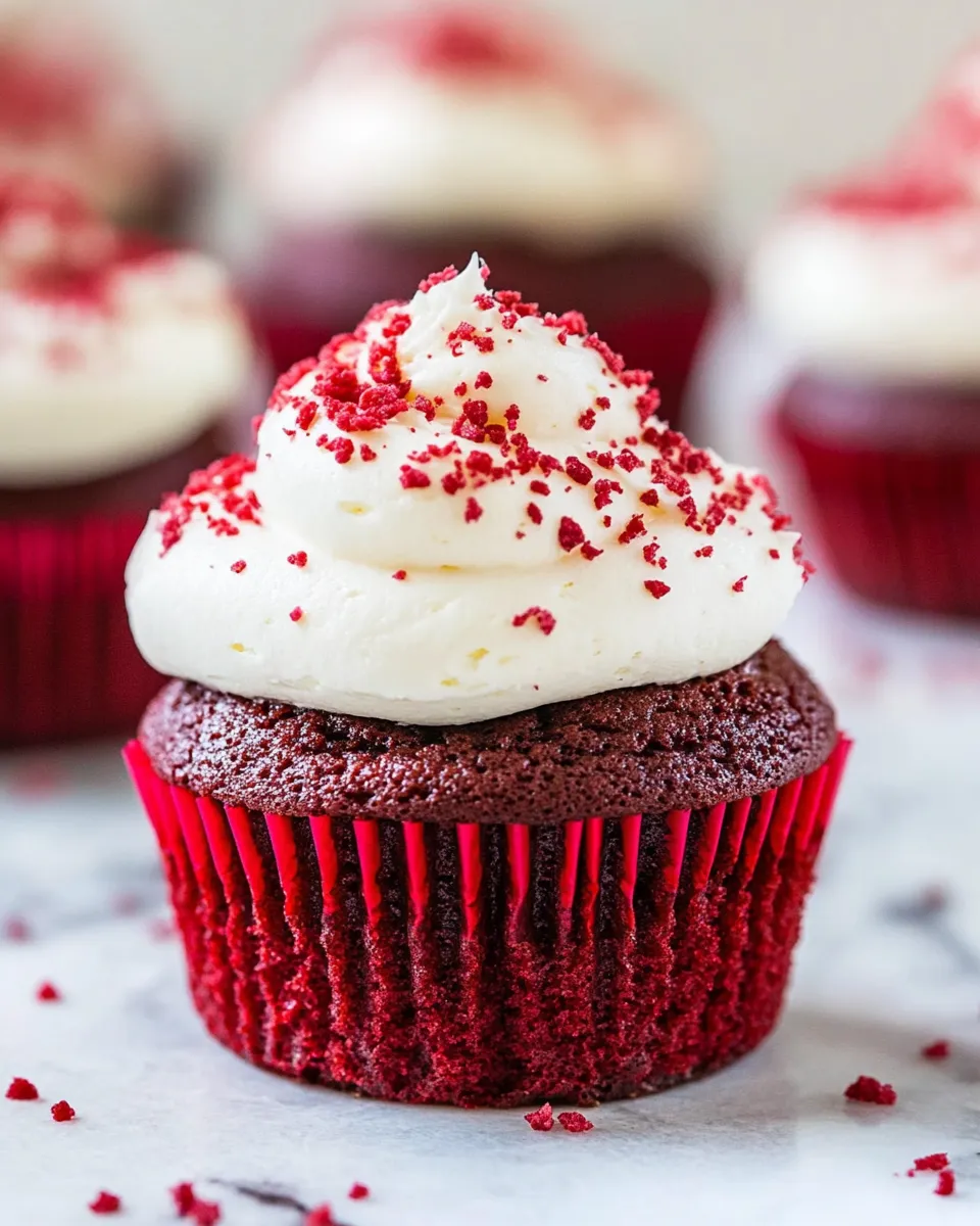 Best Red Velvet Cupcakes with Vanilla Cream Cheese Frosting recipe photo
