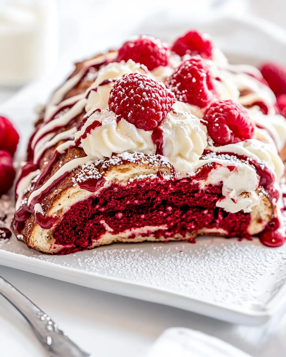 Classic Red Velvet French Toast image