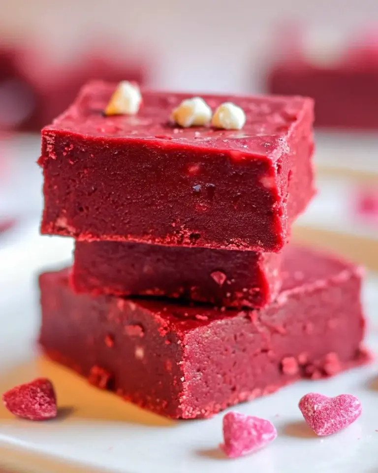 Homemade Red Velvet Fudge photo