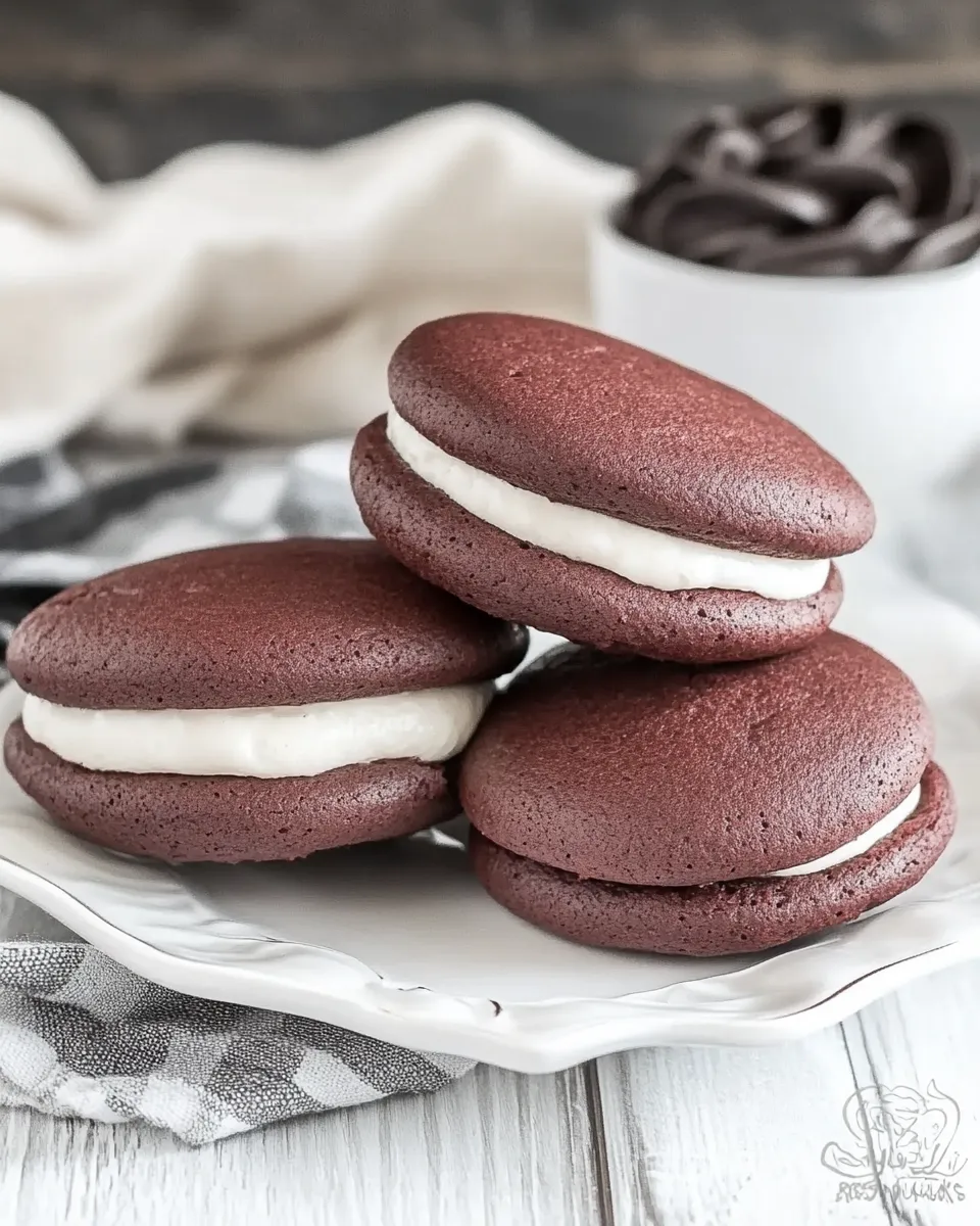Easy Red Velvet Whoopie Pies recipe photo
