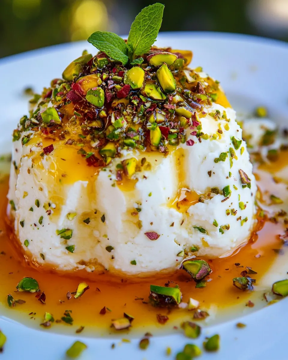 Easy Ricotta with Honey & Pistachios recipe photo