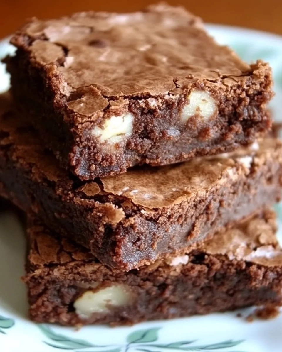 Delicious Ridiculously Easy One-Bowl Brownies shot