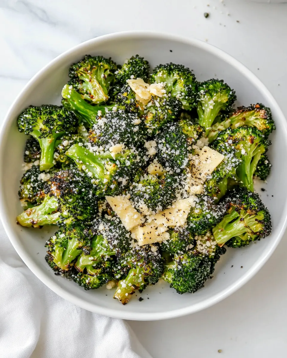 Homemade Roasted Broccoli with Asiago photo