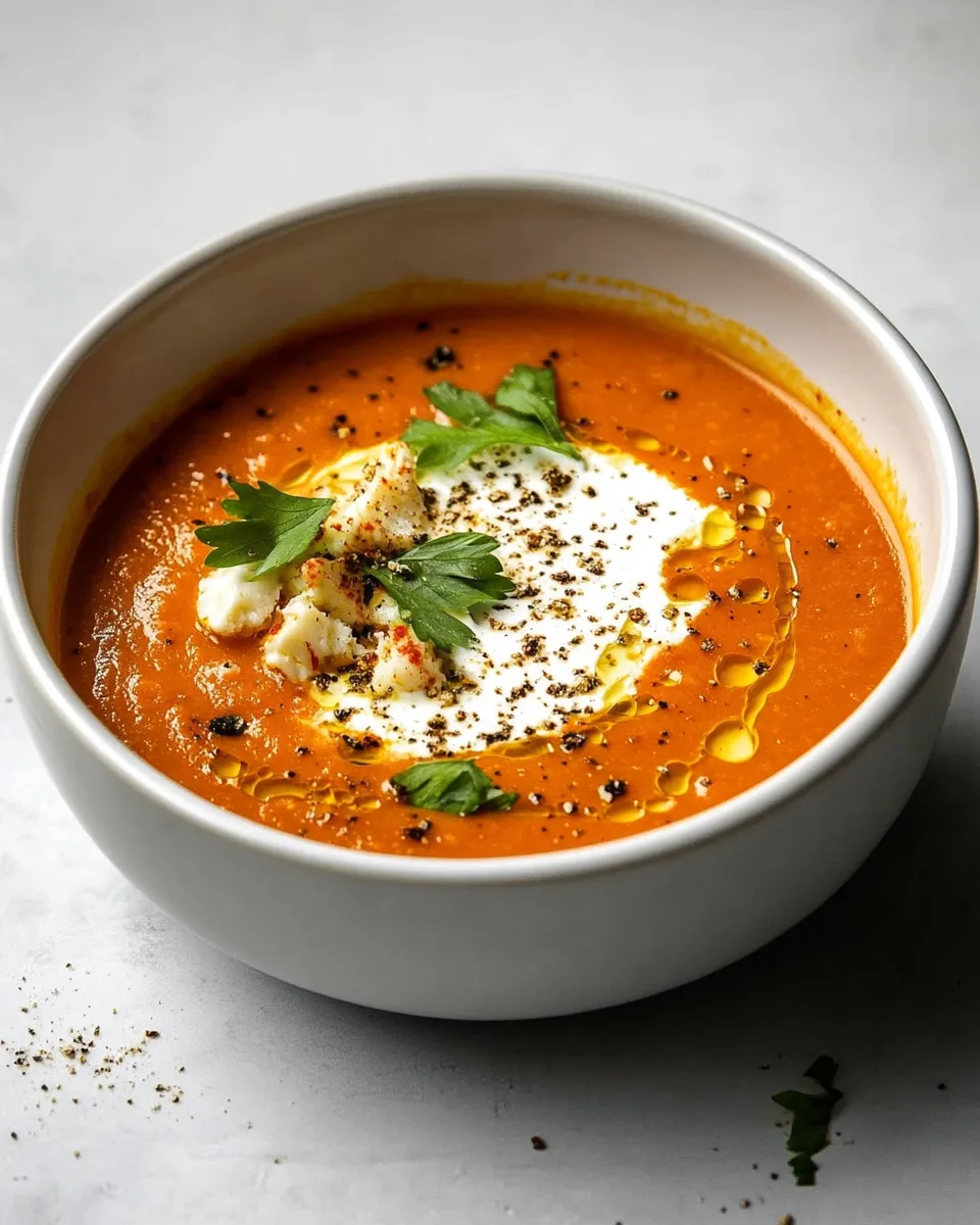 Easy Roasted Red Pepper And Tomato Soup recipe photo