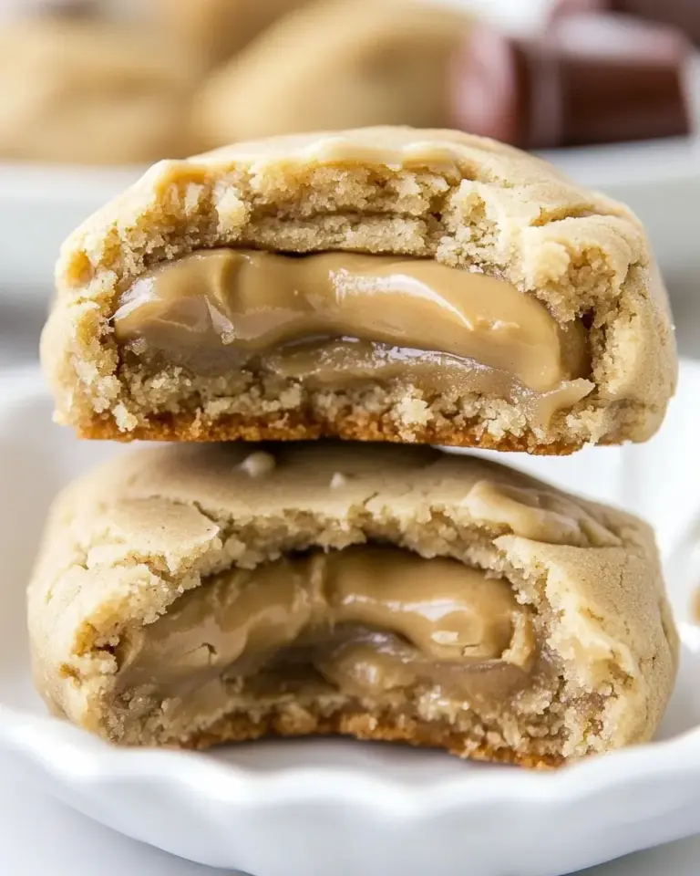 Easy Rolo Stuffed Peanut Butter Cookies photo
