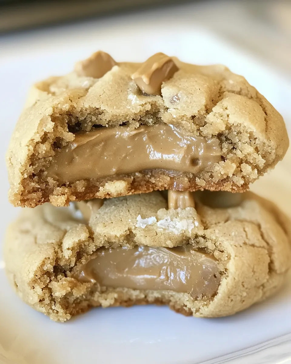 Delicious Rolo Stuffed Peanut Butter Cookies image