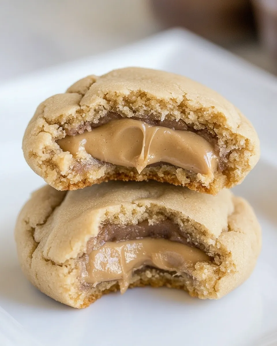 Homemade Rolo Stuffed Peanut Butter Cookies recipe photo