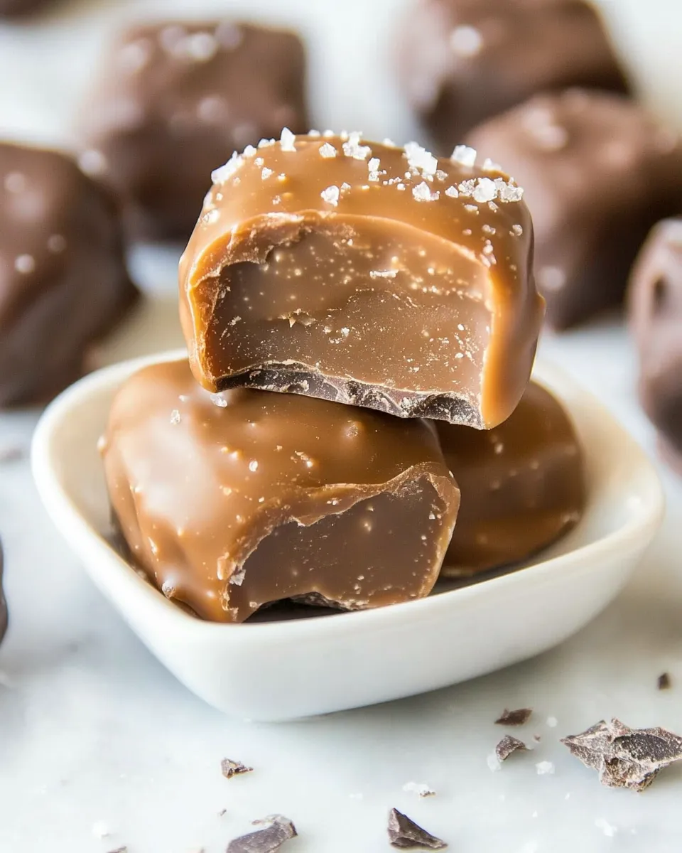 Classic Salted Chocolate Covered Caramels image