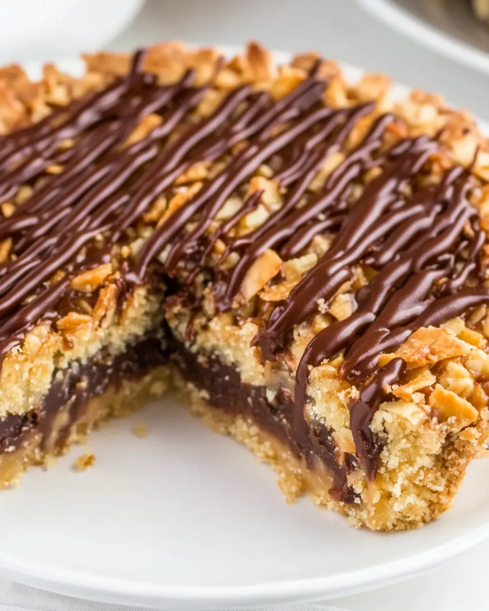 Classic Samoas Cookie Pie image