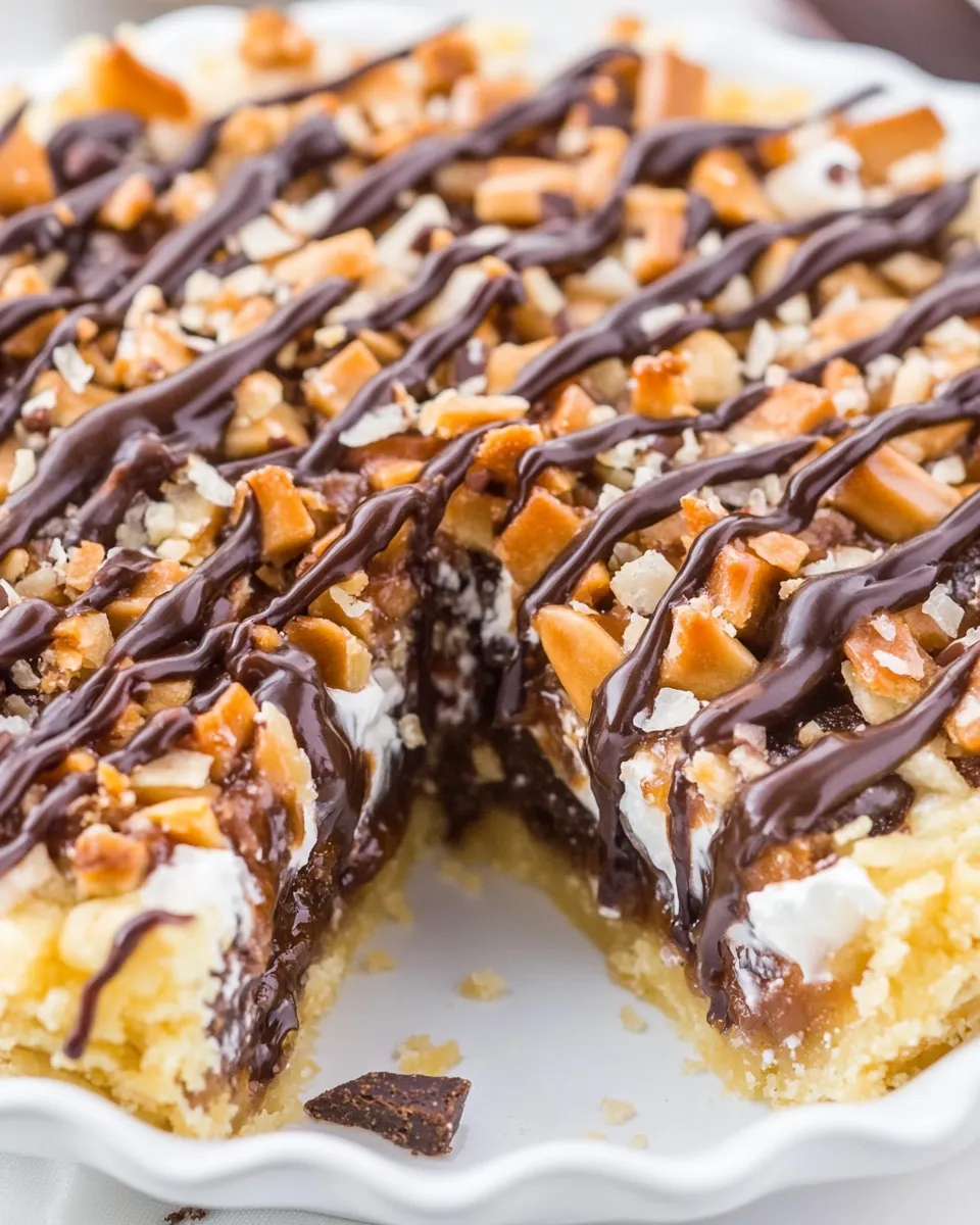 Easy Samoas Cookie Pie recipe photo