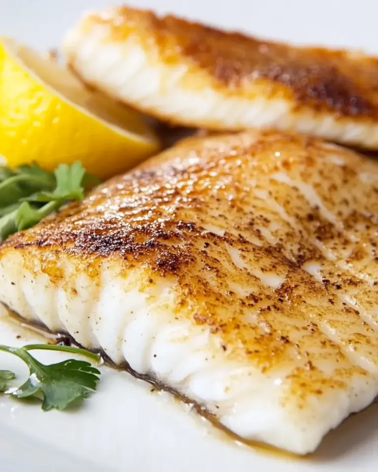 Easy Savory Lemon White Fish Fillet Recipe photo
