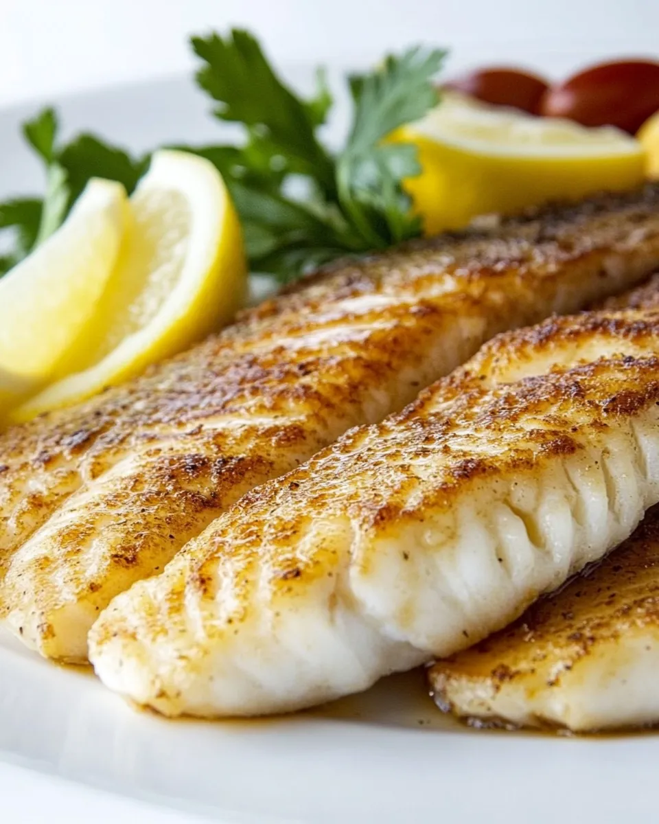 Delicious Savory Lemon White Fish Fillet Recipe image