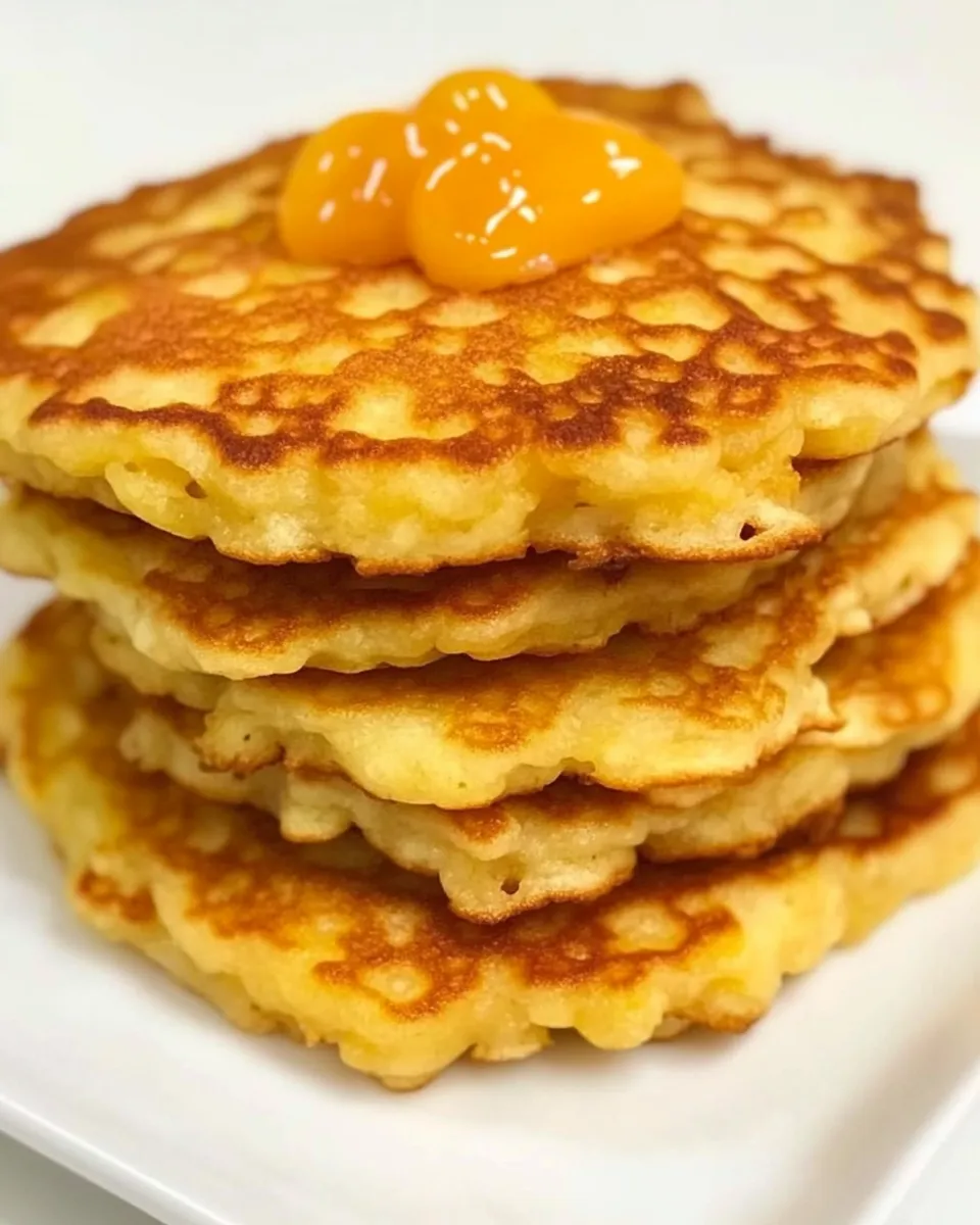 Delicious Savory Pancakes shot