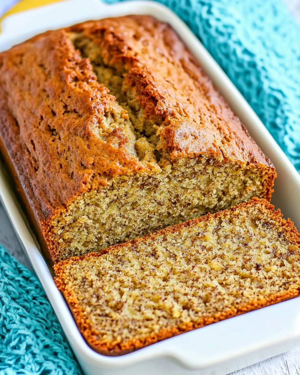 Delicious Simple Banana Bread shot