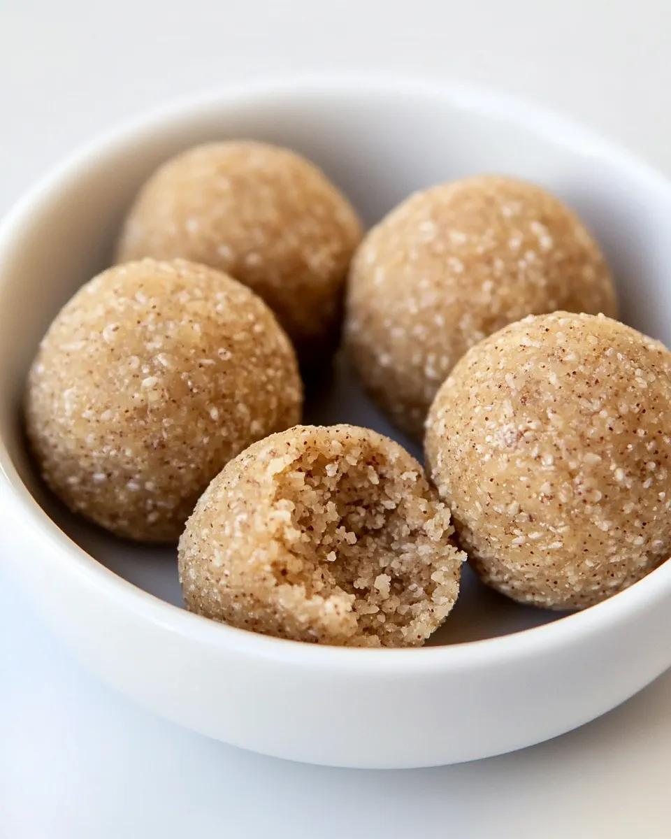 Delicious Simple Cinnamon Vanilla Protein Bites shot