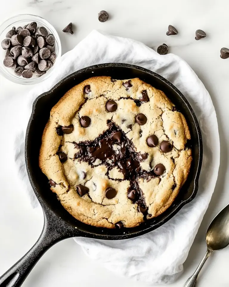 Homemade Skillet Chocolate Chip Cookie photo