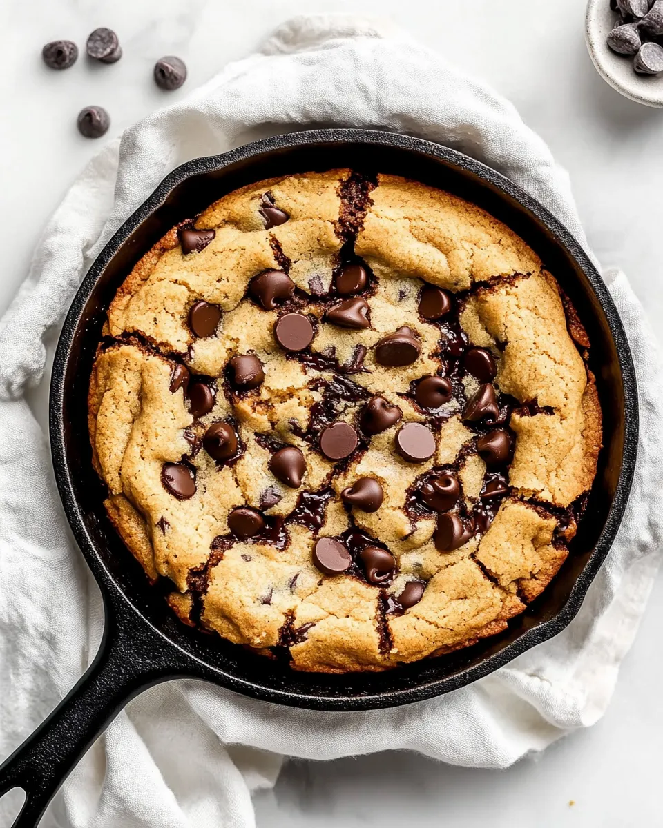 Easy Skillet Chocolate Chip Cookie recipe photo