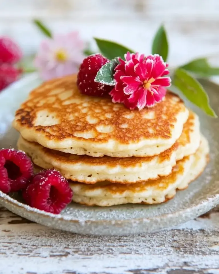 Homemade Skinny Cottage Cheese Pancakes photo