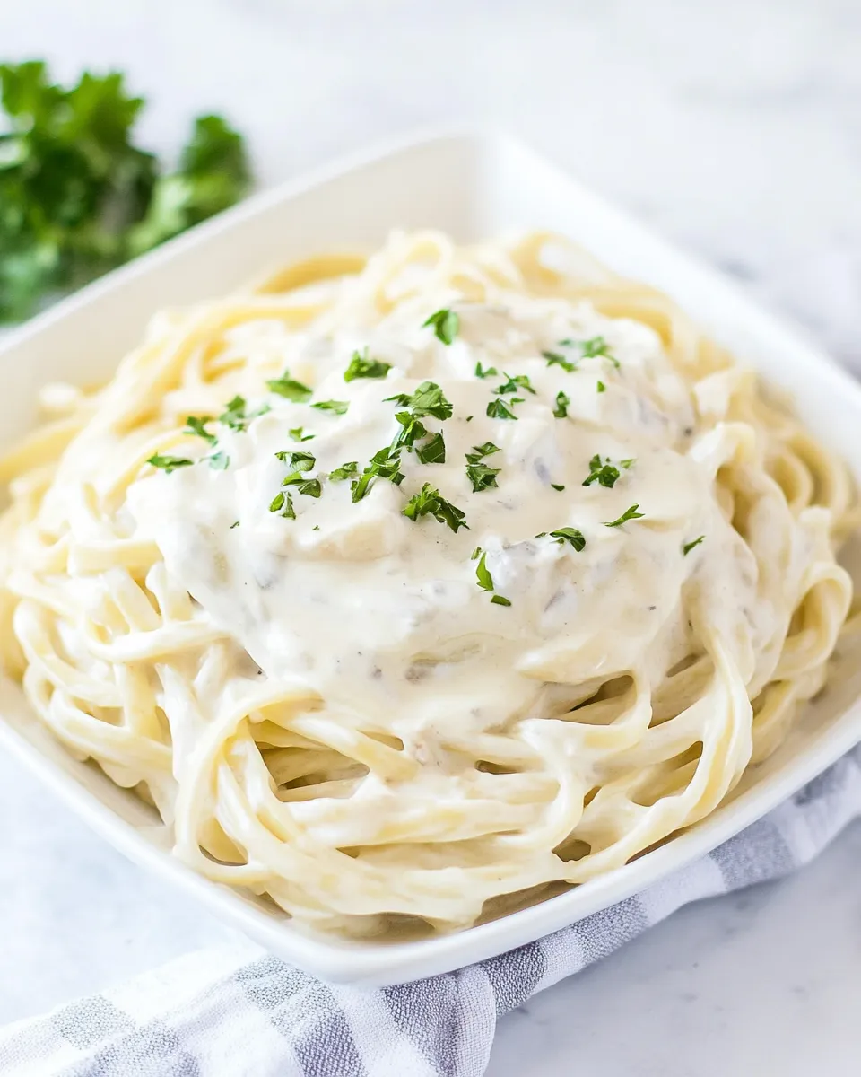 Homemade Skinny Laughing Cow Alfredo Sauce photo