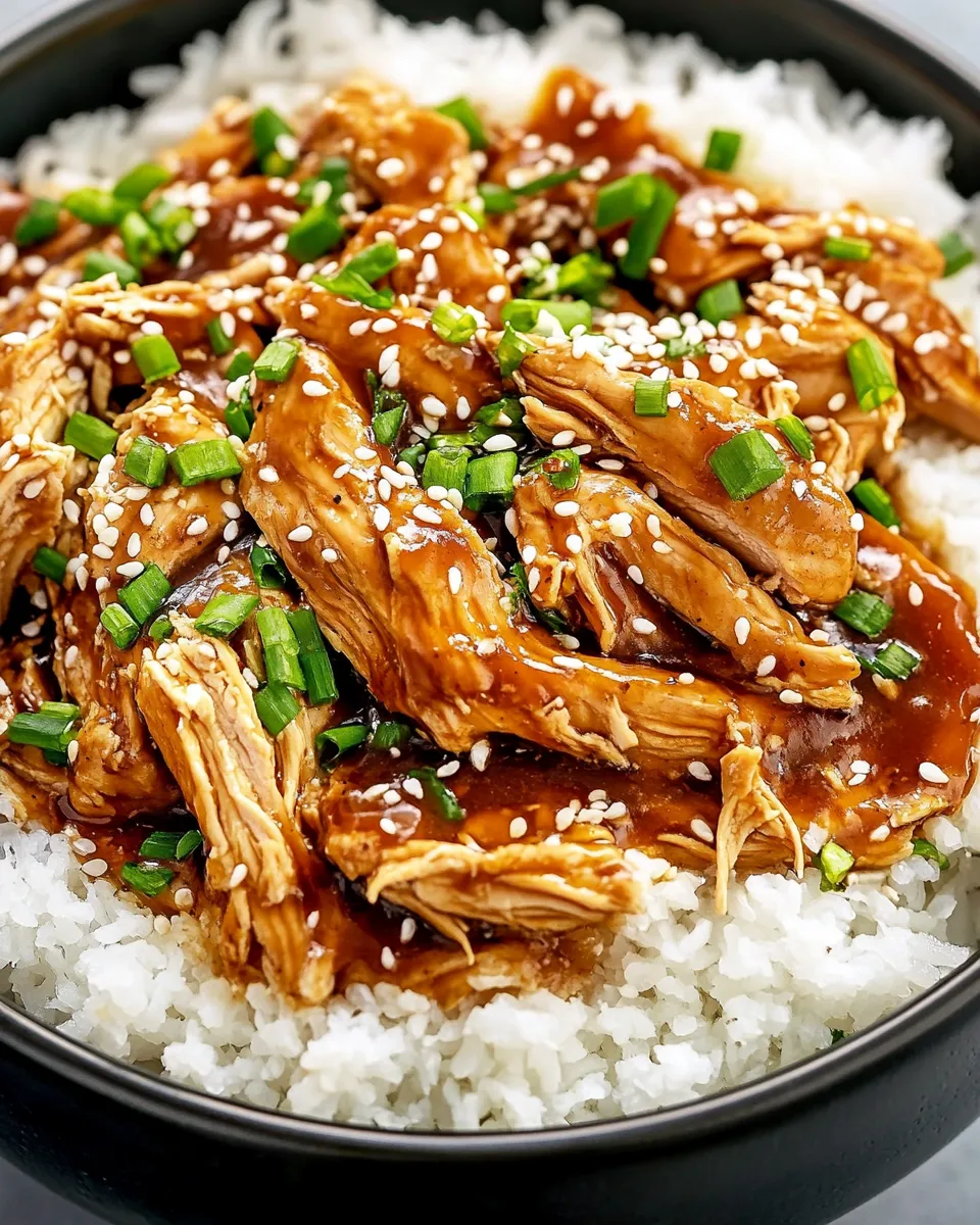 Delicious Slow Cooker Teriyaki Chicken shot