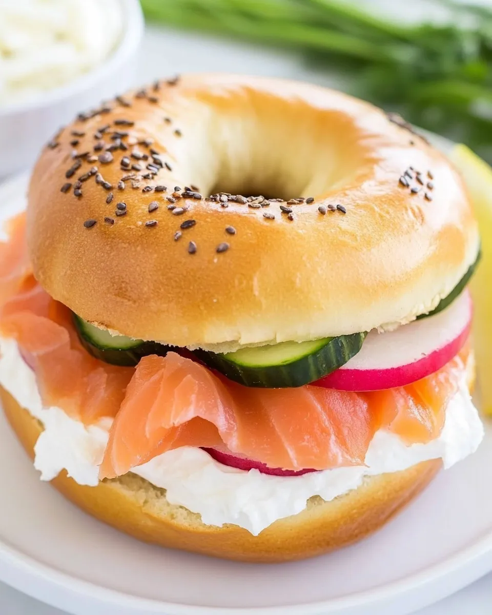 Classic Smoked Salmon Bagel image