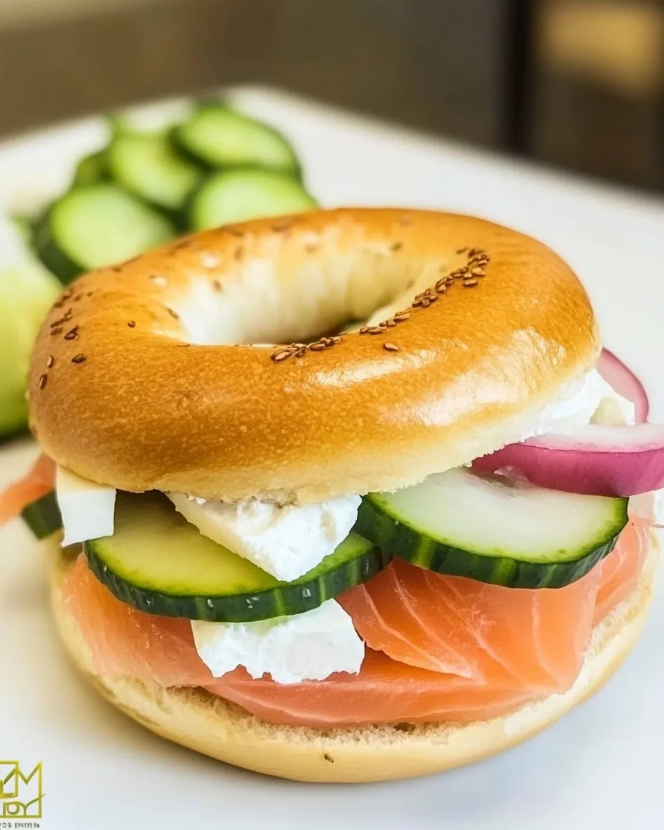 Easy Smoked Salmon Bagel recipe photo