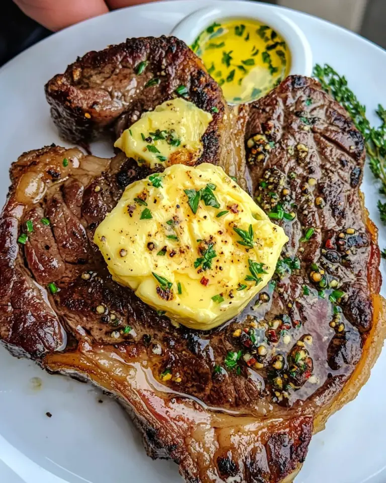 Homemade Smoked Steak Butter Topping photo