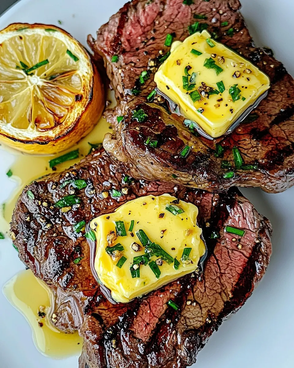 Easy Smoked Steak Butter Topping recipe photo