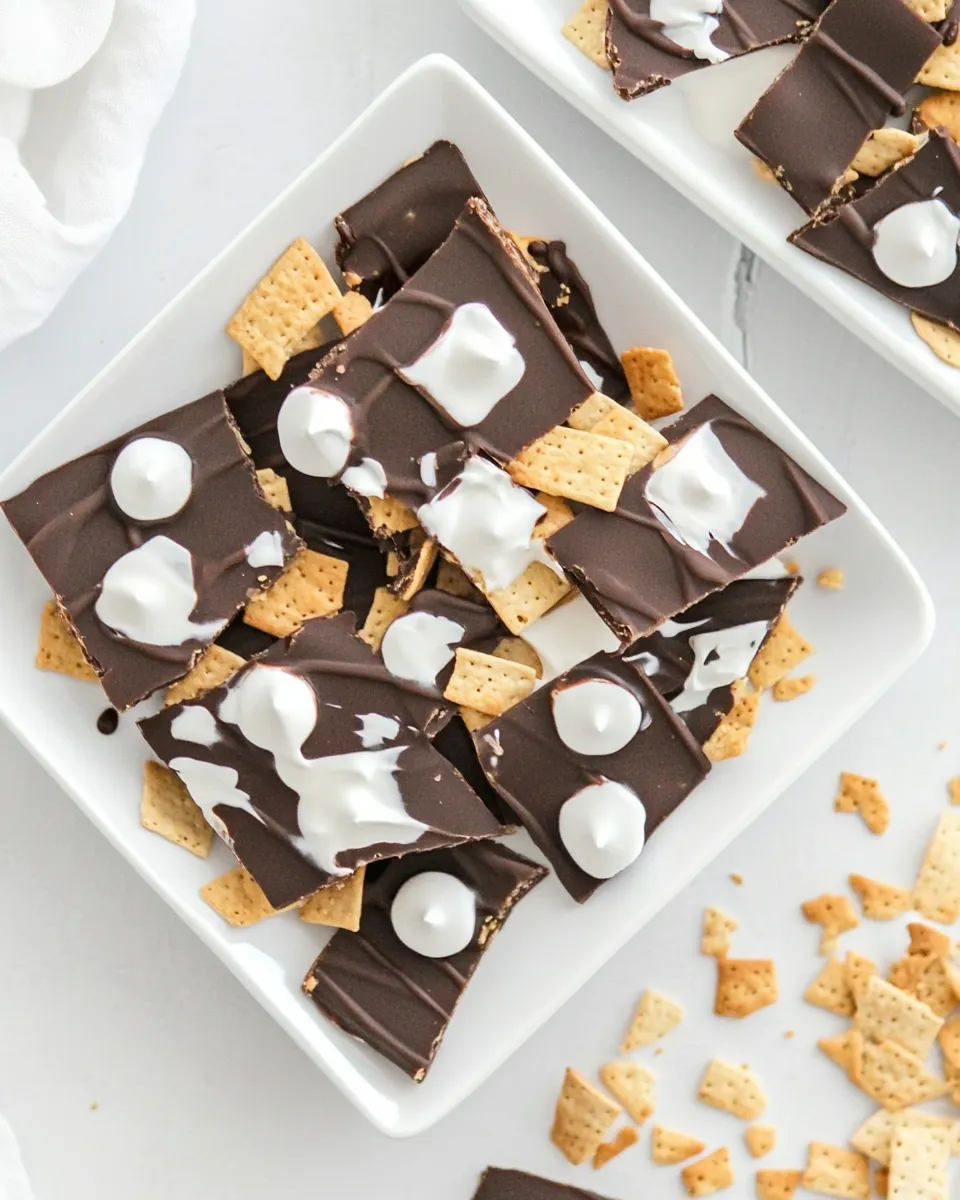 Easy Smores Bark recipe photo