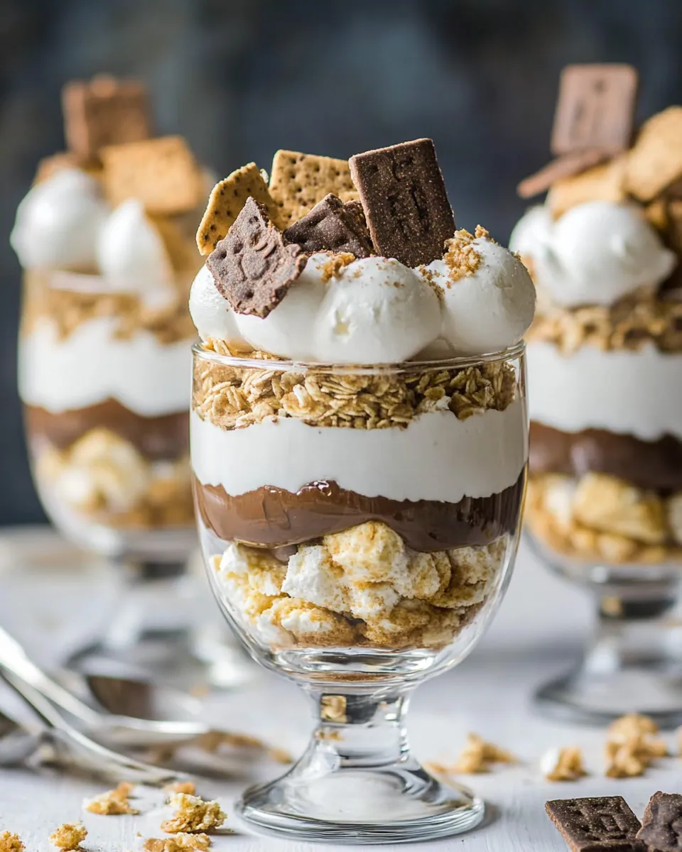 Homemade Smores Breakfast Parfait Recipe photo