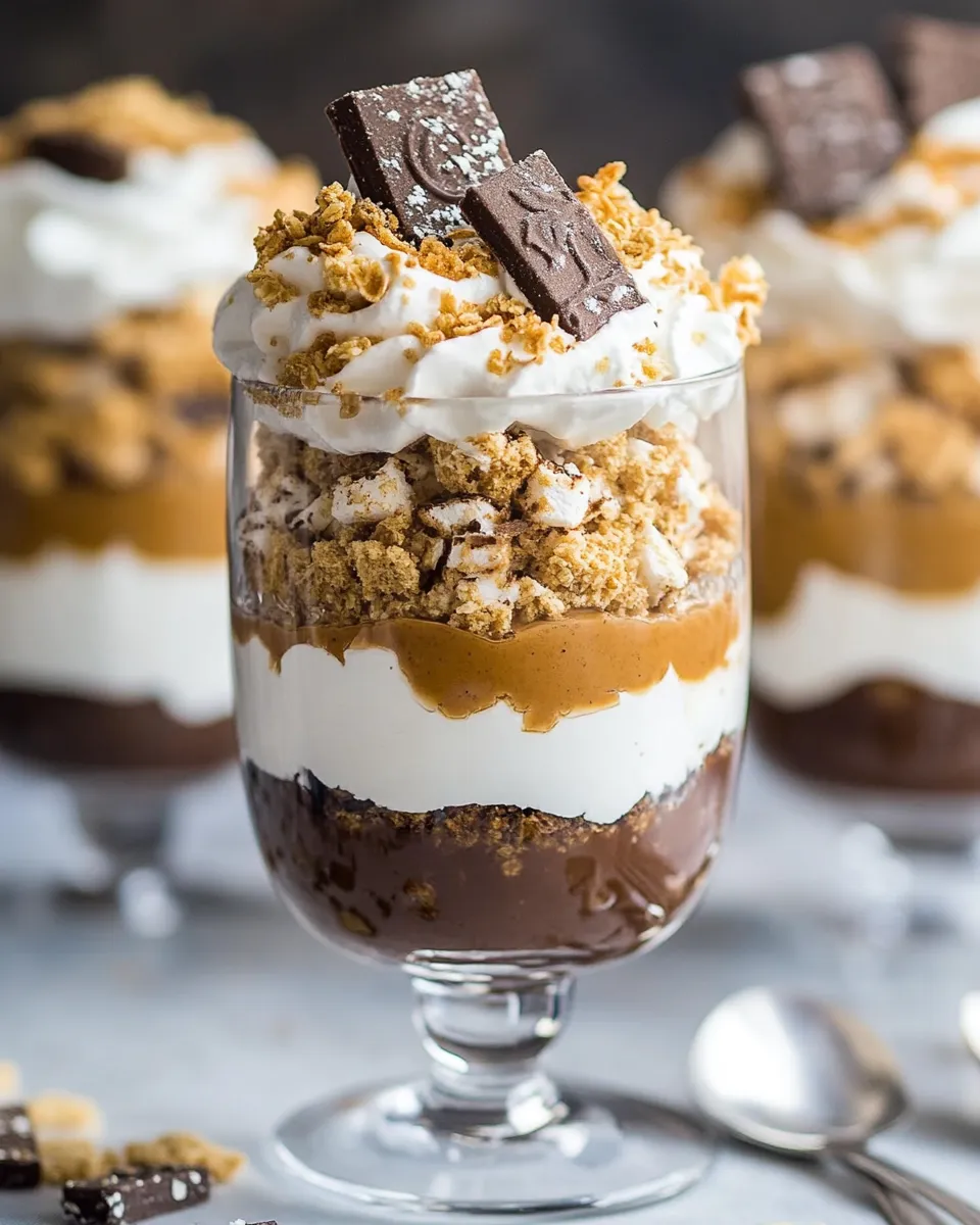 Delicious Smores Breakfast Parfait Recipe recipe image