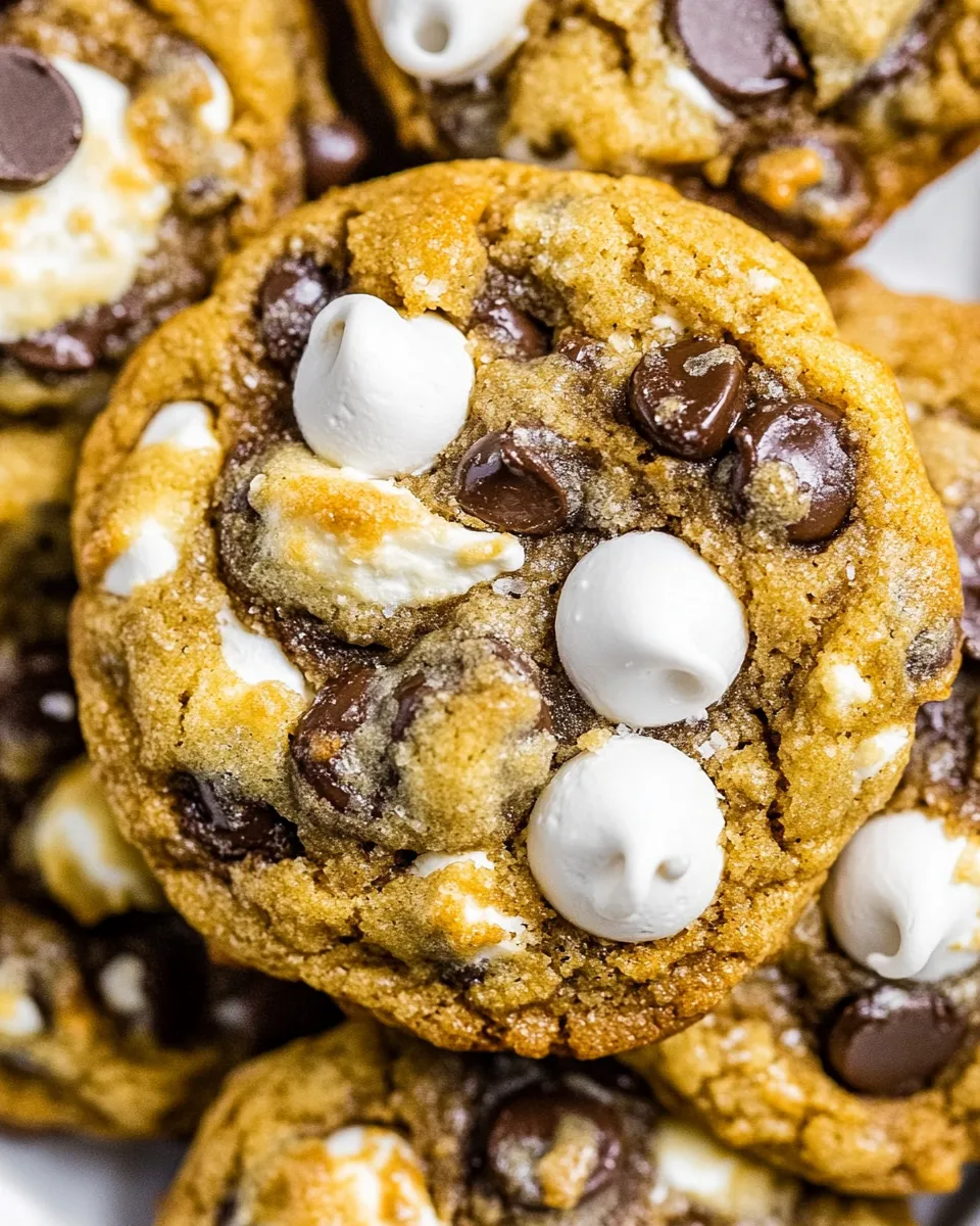 Classic Smores Chocolate Chip Cookies image