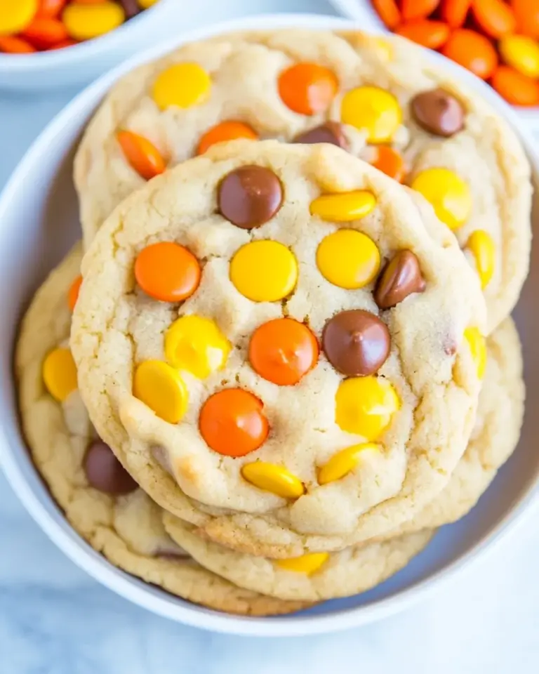 Homemade Soft Baked Reeses Pieces Cookies photo