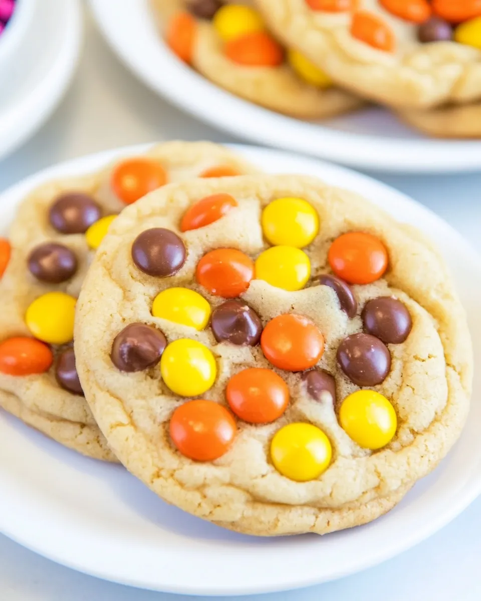 Easy Soft Baked Reeses Pieces Cookies recipe photo