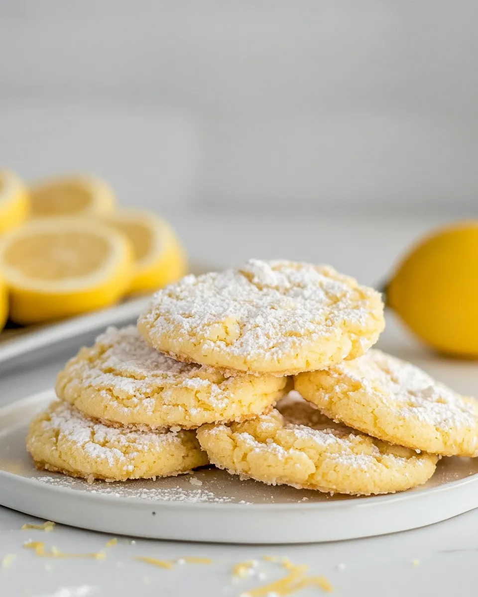 Easy Soft Lemon Cake Mix Cookies recipe photo